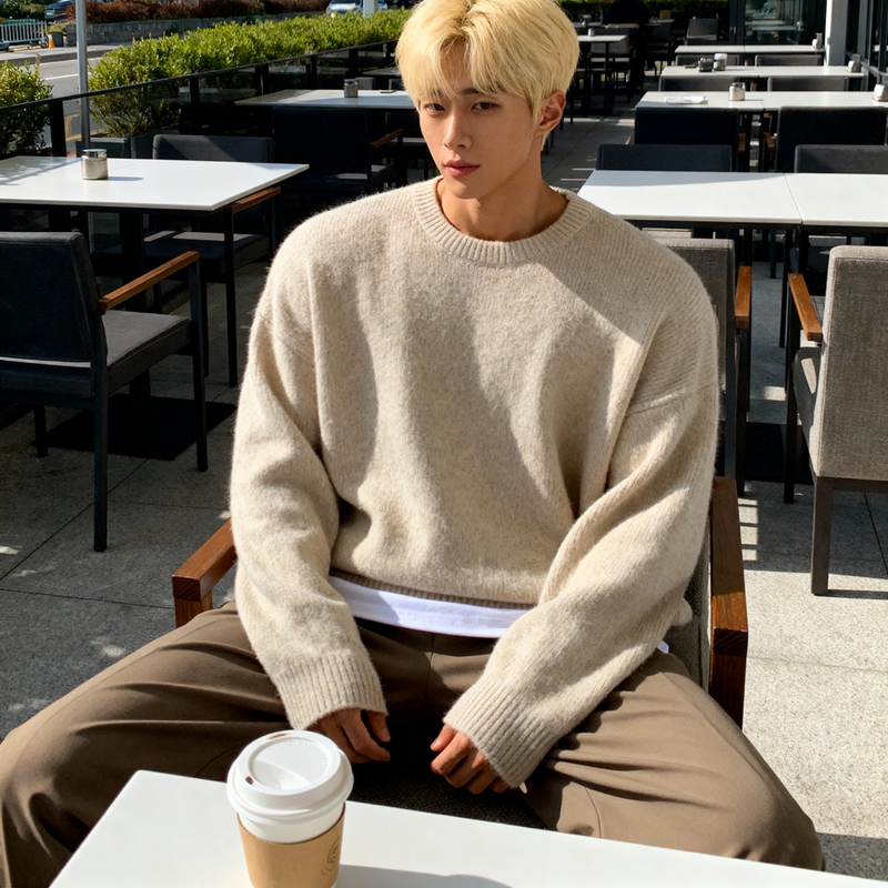 レイジーシンプルニット（2COLOR）CT1176