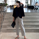 ルーズ5分丈Tシャツ（2COLOR）CT1064