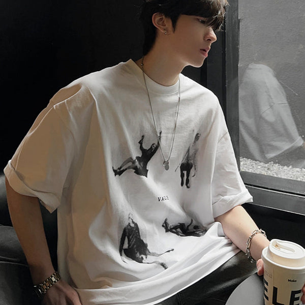 モノトーングラフィックTシャツ（3COLOR）CT1121
