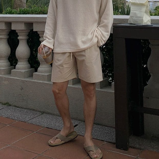 リネンハーフパンツ（2COLOR）CB1056