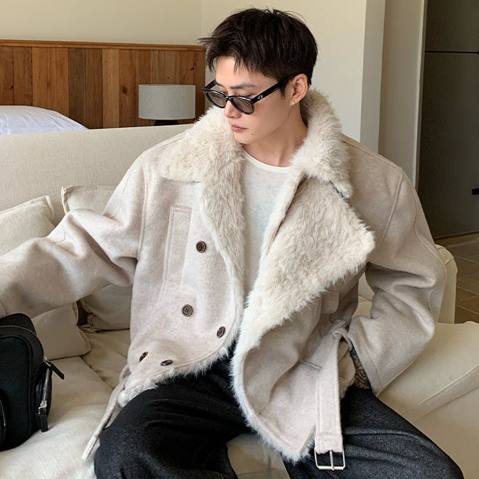 ファーカラーウールジャケット（2COLOR）CJ1058