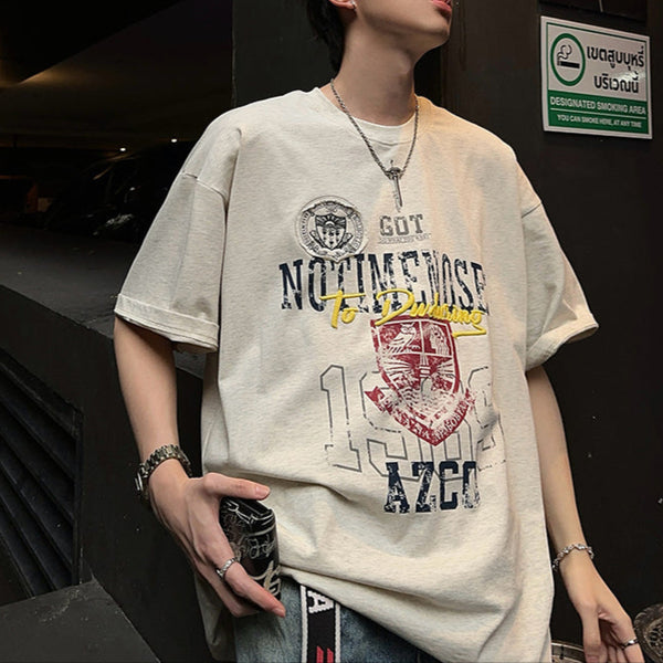 グラフィック刺繍Tシャツ（2COLOR）CT1119