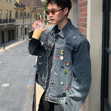 パッチワークデニムジャケットCJ1079