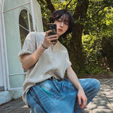 ヘンリーネックワッフルカットソー（2COLOR）CT1223