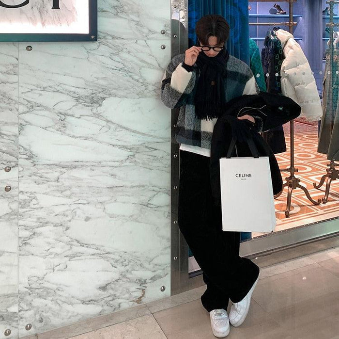 sheller ✩ ブロックチェックニット シェリエ ブロックチェックニット Sheller 美品