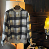 チェックブレンドニットCT1179