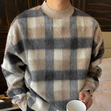 チェックブレンドニットCT1179