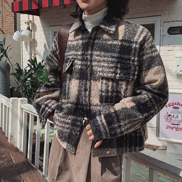 チェックウールジャケットCJ1062