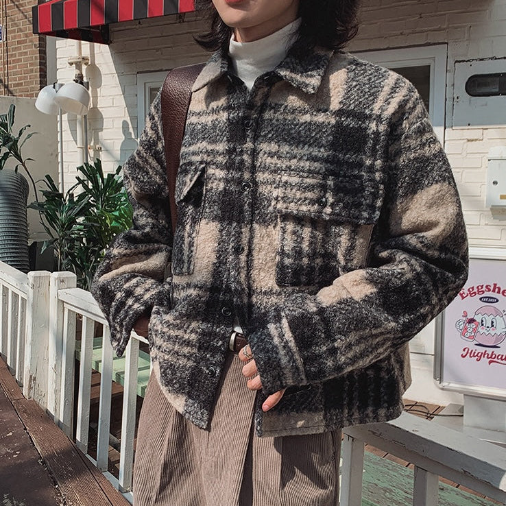 チェックウールジャケットCJ1062