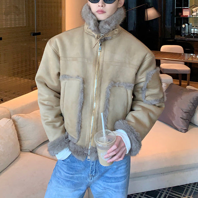 リバーシブルシアリングコートCJ1063