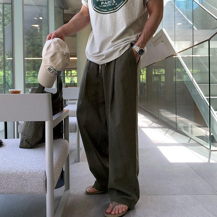ドレープストレートパンツCB1064