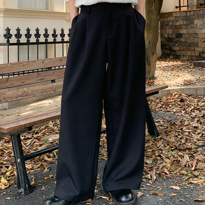 ドレープタックワイドレッグパンツ（2COLOR）CB1066