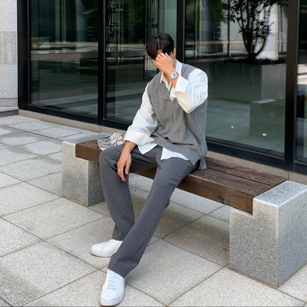 Vネックノーマルベスト（2COLOR）CT1175