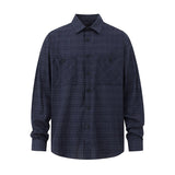 ダークチェックルーズシャツCT1214