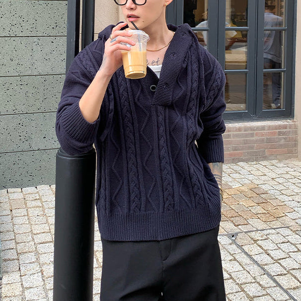 フーディケーブルニット（4COLOR）CT1178