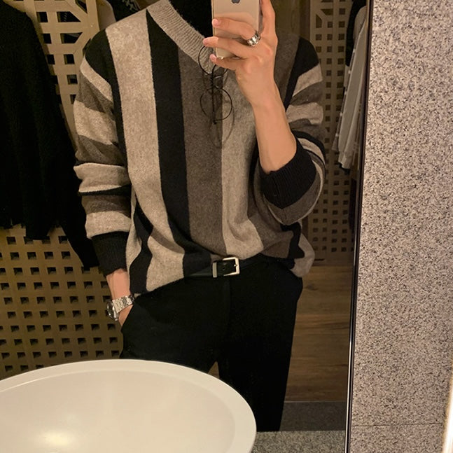 ブロッキンVネックニットCT1185