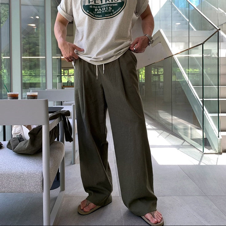ドレープストレートパンツCB1064