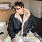 ファーカラーレザージャケット（2COLOR）CJ1053