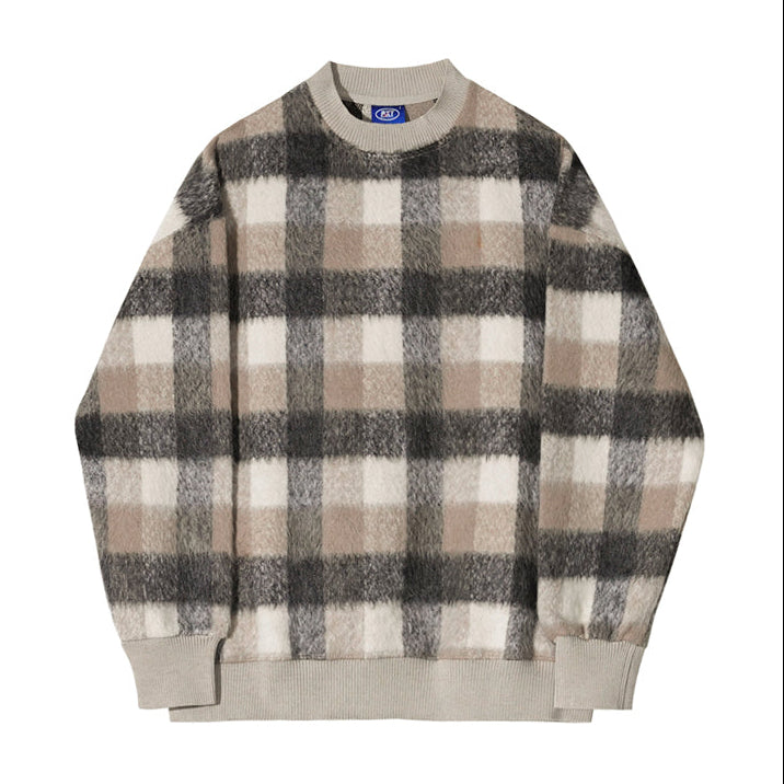 チェックブレンドニットCT1179