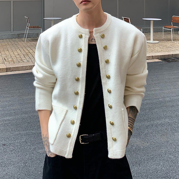 ゴールドボタンノーカラージャケット（3COLOR）CJ1051