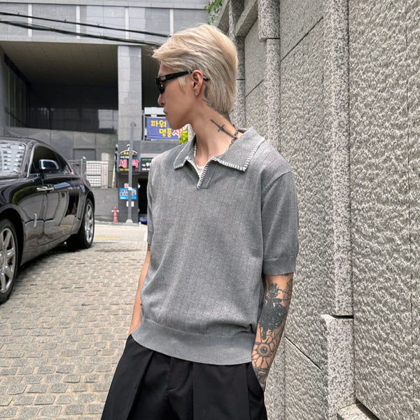 ステッチカラーニット（2COLOR）CT1150