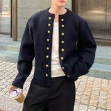 ゴールドボタンノーカラージャケット（3COLOR）CJ1051