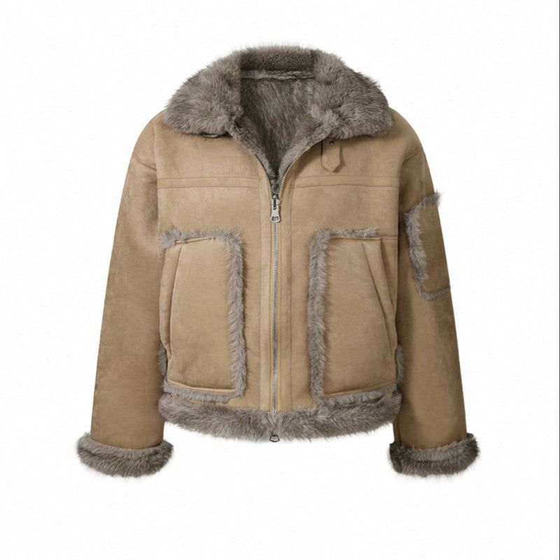 リバーシブルシアリングコートCJ1063