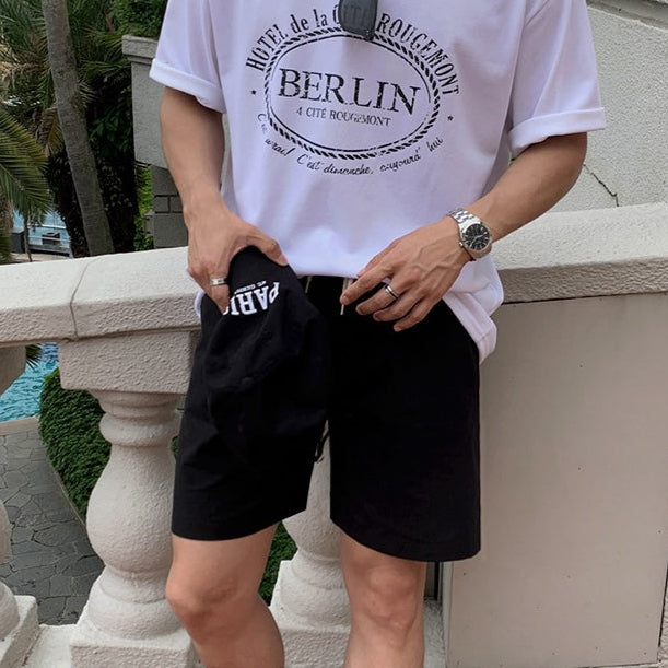 リネンハーフパンツ（2COLOR）CB1056