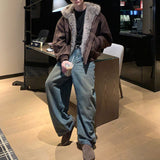 レザーポケットデニムパンツCB1077