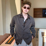 チェックシャツレーヤードカーディガン（2COLOR）CT1206