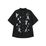 シャドープリントシャツ（2COLOR）CT1245