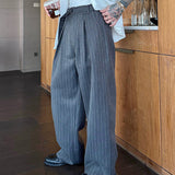 ストライプドレープパンツ（2COLOR）CB1081