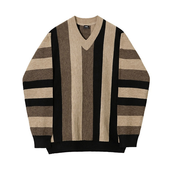 ブロッキンVネックニットCT1185