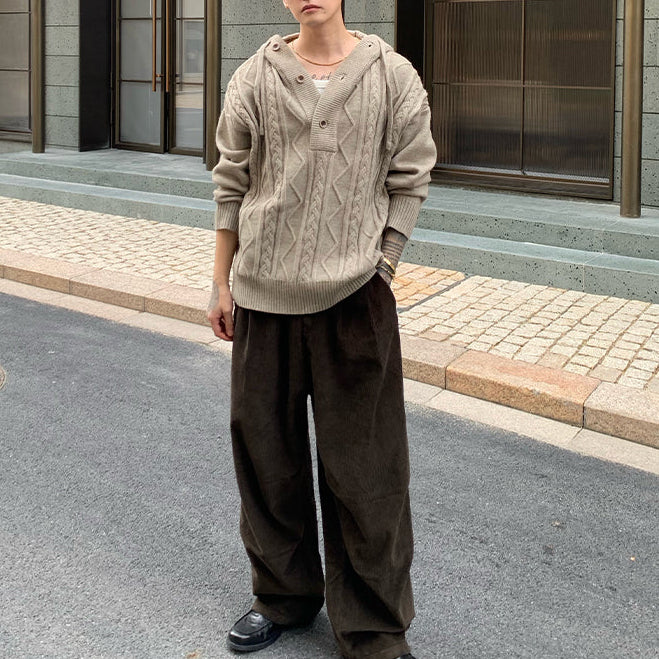 フーディケーブルニット（4COLOR）CT1178