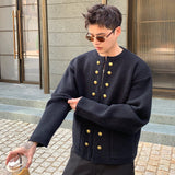 ゴールドボタンノーカラージャケット（3COLOR）CJ1051