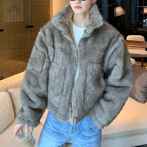 リバーシブルシアリングコートCJ1063