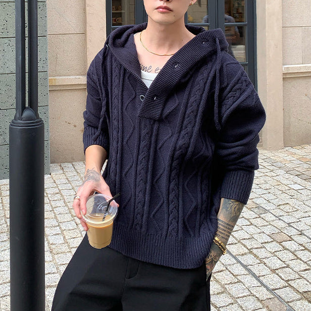 フーディケーブルニット（4COLOR）CT1178