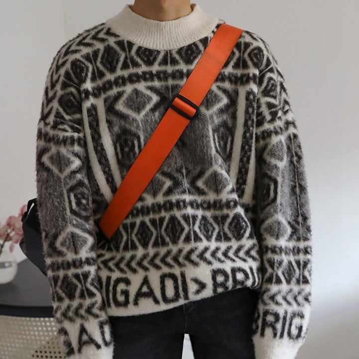 ジオメトリーニット（2COLOR）CT1182