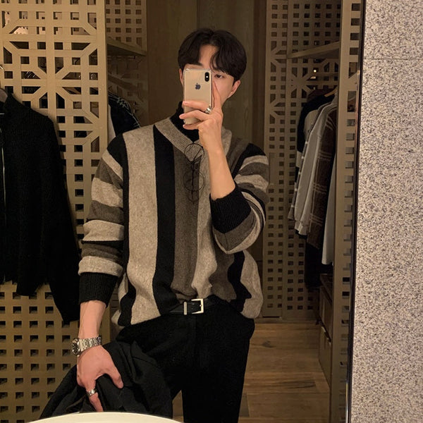 ブロッキンVネックニットCT1185