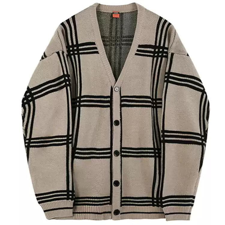 チェックルーズカーディガン（2COLOR）CT1180