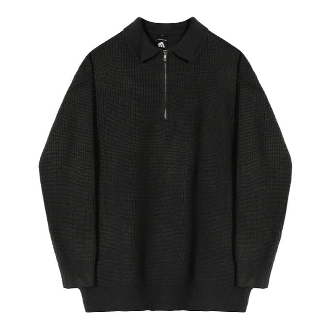ハーフジップベーシックニット（2COLOR）CT1169