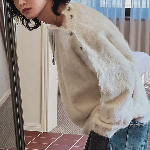 ショルダーボタンニット（3COLOR）CT1183