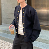 ゴールドボタンノーカラージャケット（3COLOR）CJ1051