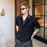 チェックシャツレーヤードカーディガン（2COLOR）CT1206