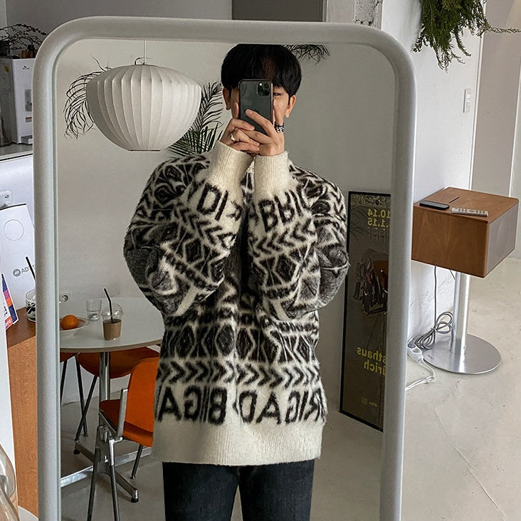 ジオメトリーニット（2COLOR）CT1182