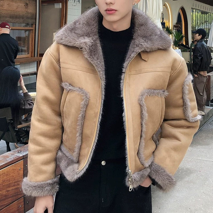 リバーシブルシアリングコートCJ1063