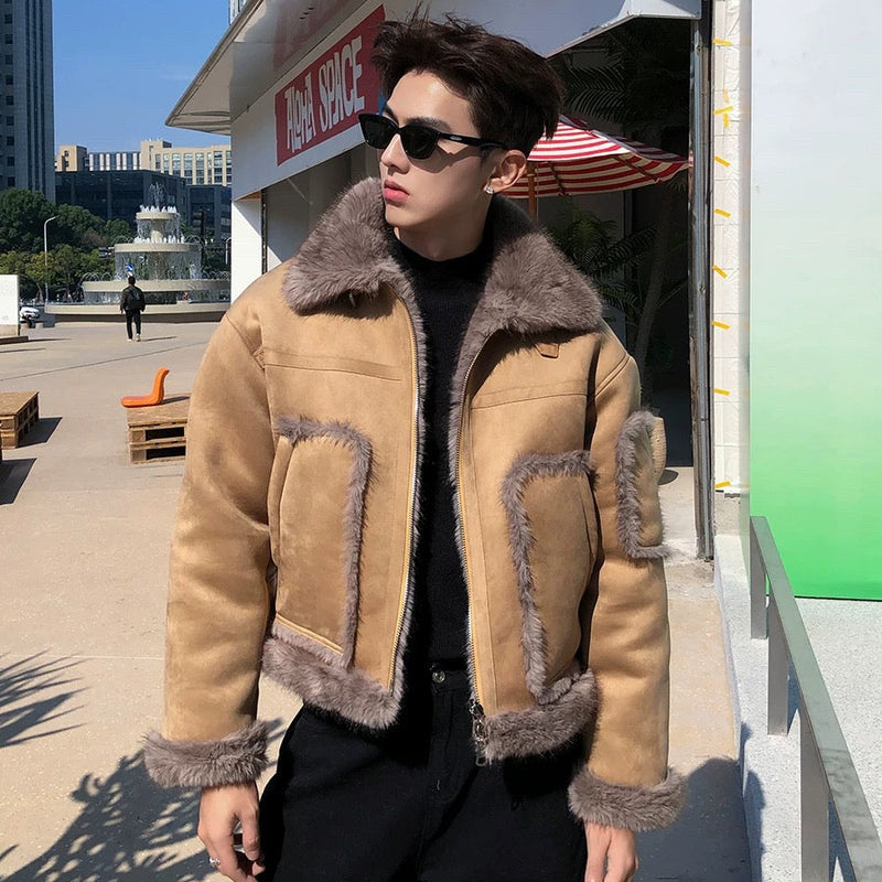 リバーシブルシアリングコートCJ1063