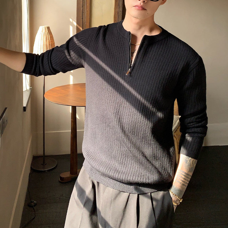 ハーフジップスマートニット（4COLOR）CT1208 – CLASS