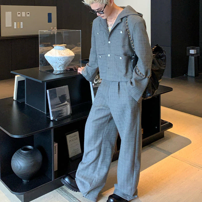 オールドマネーフーディセットアップ（2COLOR）CS1042