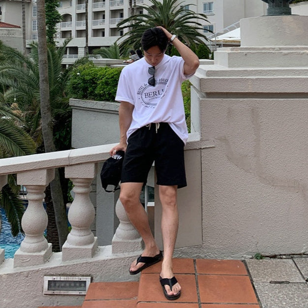 リネンハーフパンツ（2COLOR）CB1056